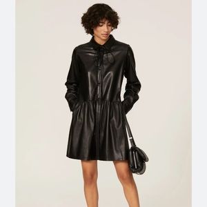Rebecca Taylor Vegan Leather Romper